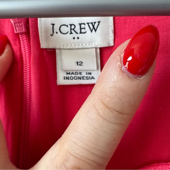 J. Crew Coral Scalloped Sleeveless Dress - Picture 5 of 9